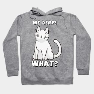 The Derpy Cat the Funny cute cat Kitten Fun Humor Hoodie